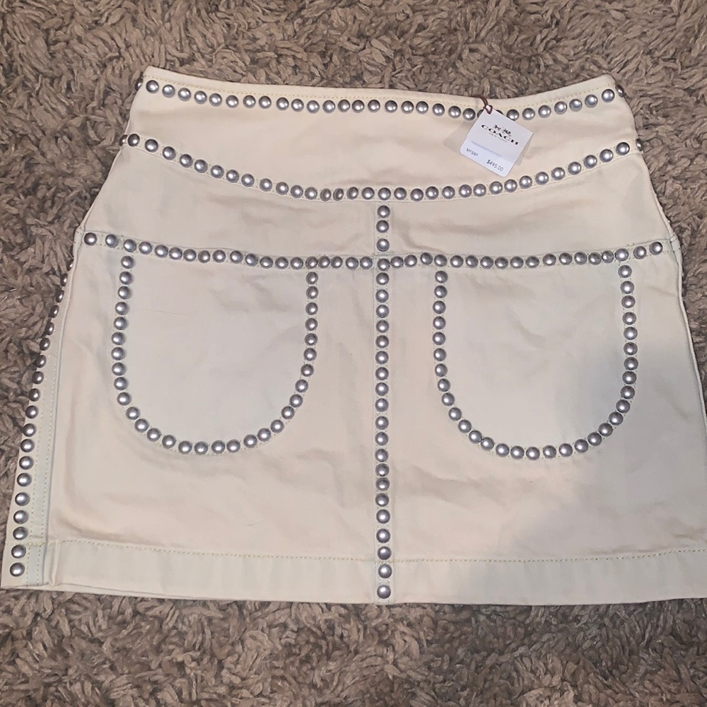 Brand new coach mini skirt